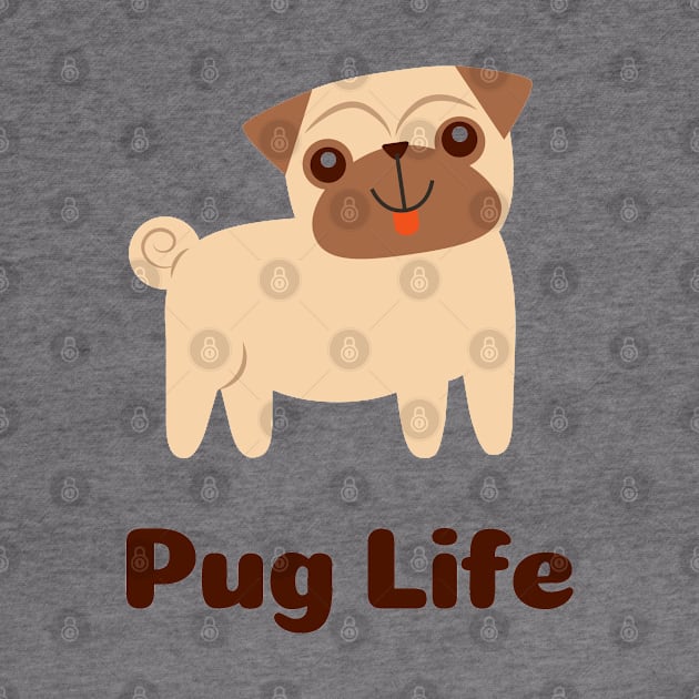 Pug Dog by Flamingo Design